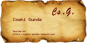 Csehi Gunda névjegykártya